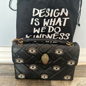 Kurt Geiger Black Mini Bag with Eye Embellishments